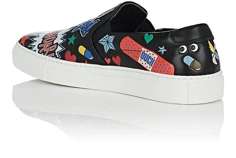 商品Anya Hindmarch|Sticker Leather Slip-On Sneakers,价格¥2821,第3张图片详细描述