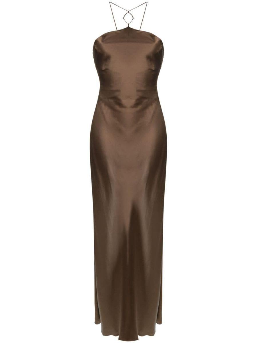 Calvin Klein 女士连衣裙 K20K206099GWY 棕色商品第1张图片规格展示