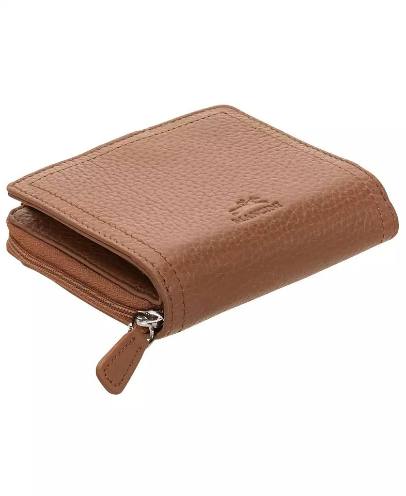 Women's Pebbled Collection RFID Secure Mini Clutch Wallet 商品