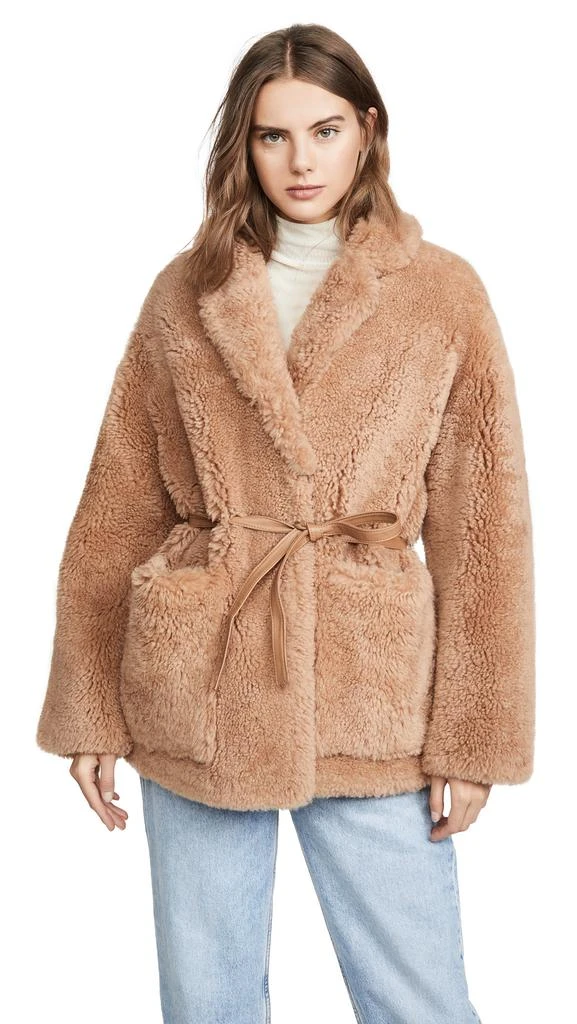 商品Yves Salomon|YVES SALOMON - METEO Teddy Shearling Jacket,价格¥4301,第1张图片