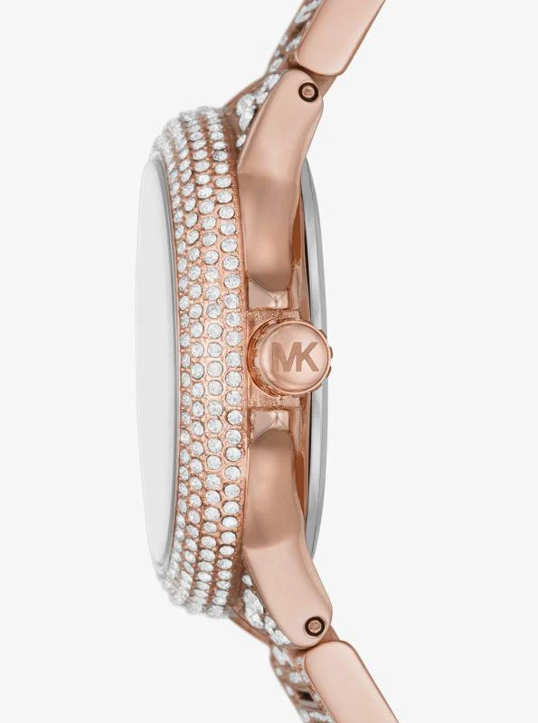 商品Michael Kors|Mini Camille Pavé Rose Gold-Tone Watch,价格¥1963,第2张图片详细描述