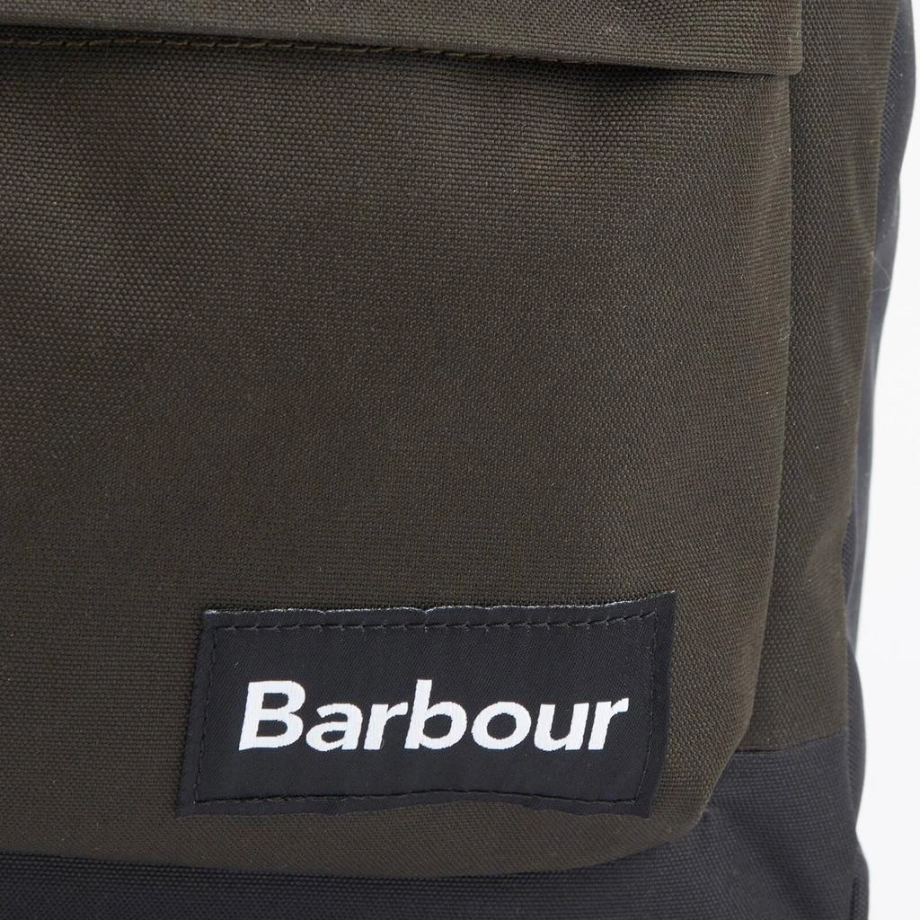 商品Barbour|Barbour Heritage Men's Highfield Canvas Backpack - Navy/Olive,价格¥521,第4张图片详细描述