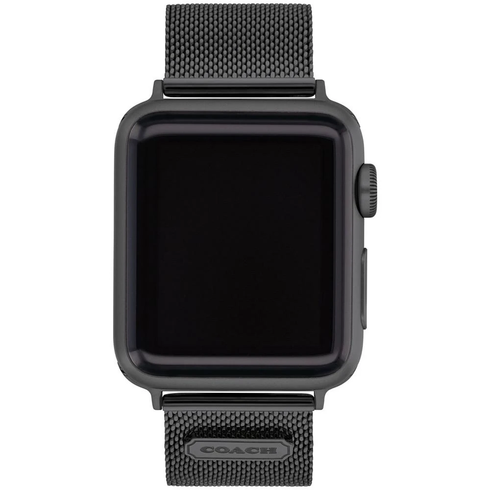 商品Coach|Black Stainless Steel Mesh Bracelet 38/40/41mm Apple Watch Band,价格¥936,第1张图片