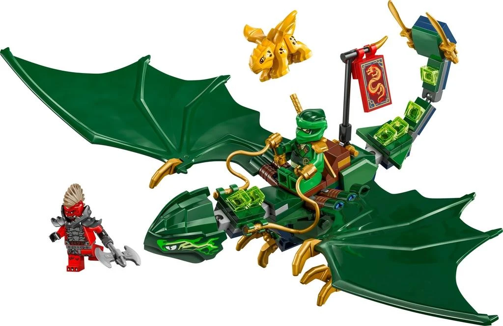 商品LEGO NINJAGO Lloyd’s Green Forest Dragon Toy for Kids 71829,价格¥209,第3张图片详细描述