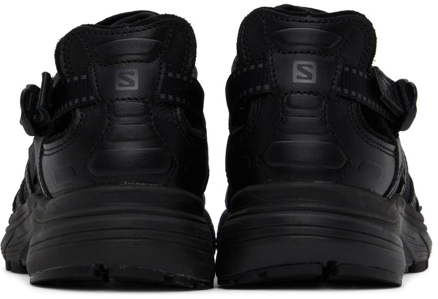 Black Leather Techsonic Advanced Sneakers商品第2张图片规格展示