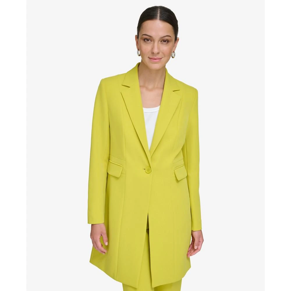 商品DKNY|Women's Notched-Collar One-Button Blazer,价格¥759,第1张图片