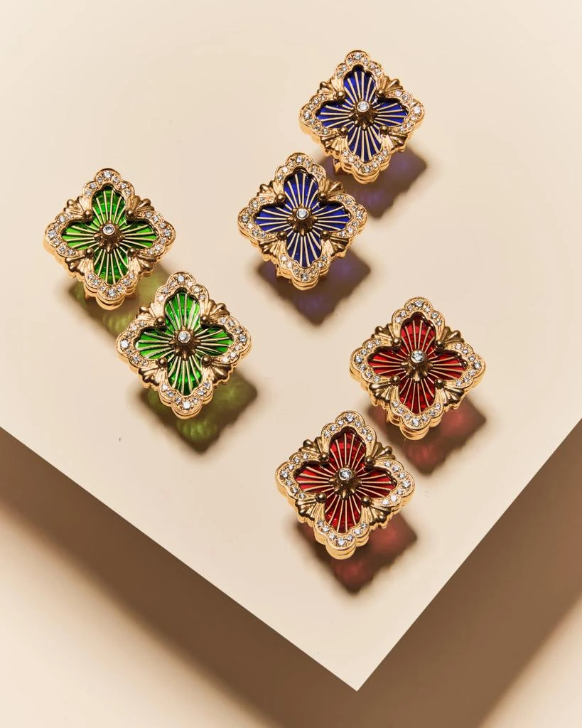 商品Buccellati|Opera Tulle 18K Enamel Diamond Earrings,价格¥63409,第2张图片详细描述
