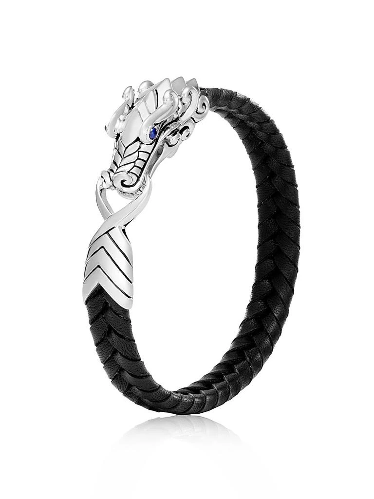 商品John Hardy|Sterling Silver Leather Legends Bracelet,价格¥6605,第1张图片