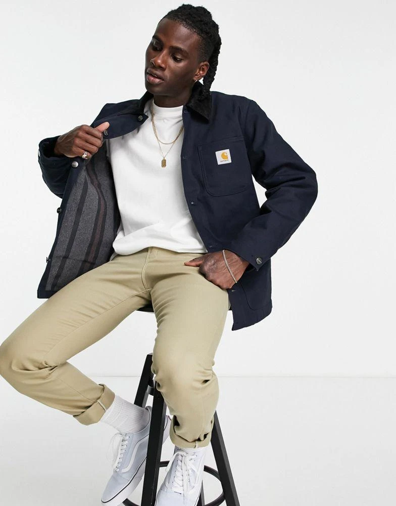 商品Carhartt|Carhartt WIP michigan coat in navy,价格¥1203,第4张图片详细描述