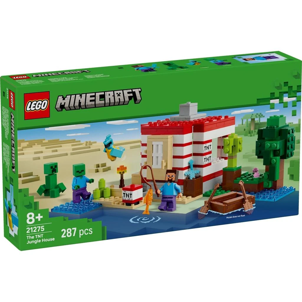 商品LEGO® Minecraft® The TNT Jungle House, Video Game Collectible Toy 21275,价格¥315,第2张图片详细描述