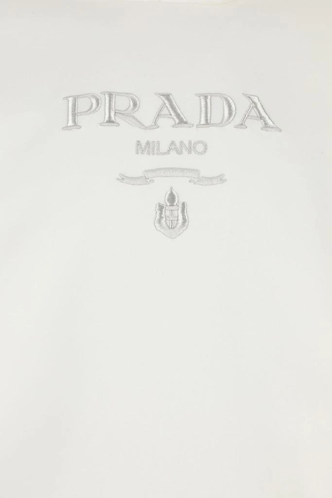 商品Prada|Ivory cotton blend oversize sweatshirt,价格¥10369,第2张图片详细描述