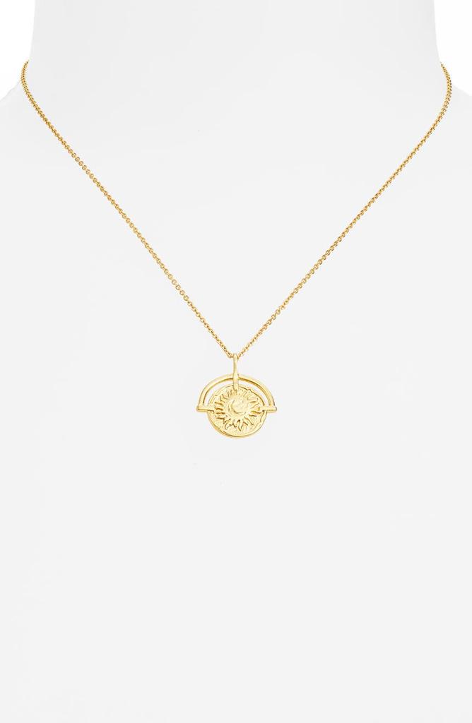 Sunray Coin Pendant Necklace商品第2张图片规格展示