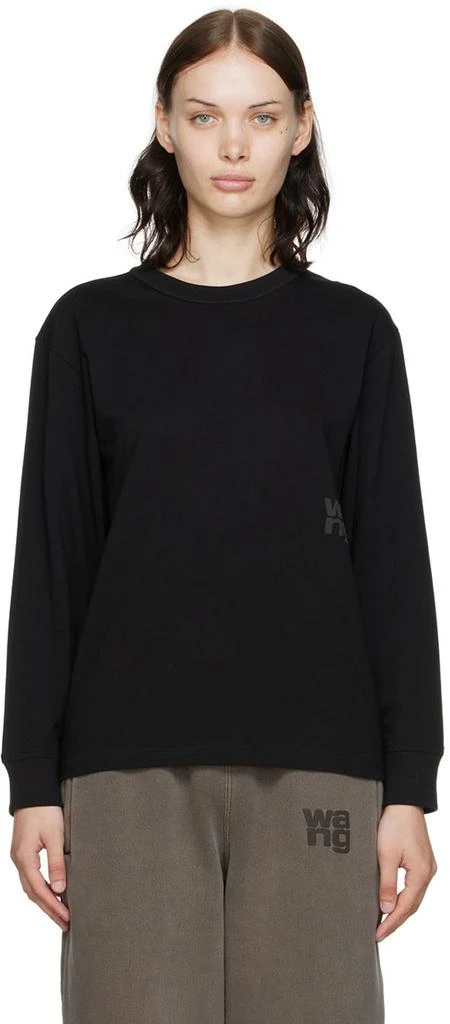 商品Alexander Wang|Black Essential Long Sleeve T-Shirt,价格¥896,第1张图片