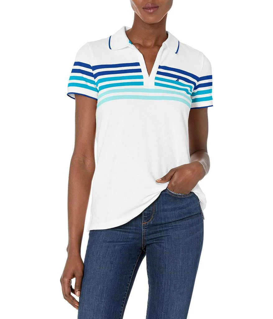 商品Nautica|Women's Stretch Cotton Polo Shirt,价格¥203-¥225,第1张图片