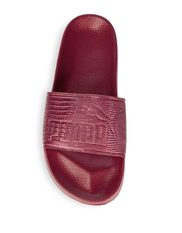 商品Puma|Leadcat Logo Leather Slides,价格¥61,第5张图片详细描述