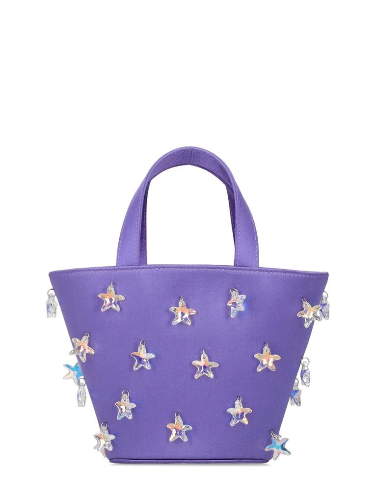 商品Amina Muaddi|Daryl Satin Bucket Bag W/ Crystals,价格¥4684,第1张图片