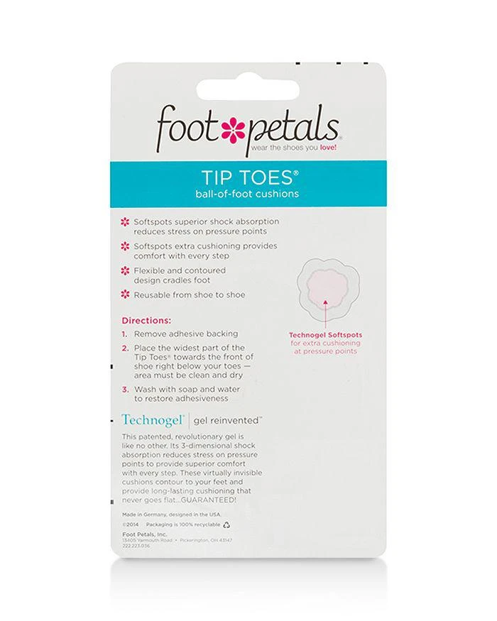 商品Foot Petals|Technogel® with Softspots Tip Toes Cushions,价格¥98,第2张图片详细描述