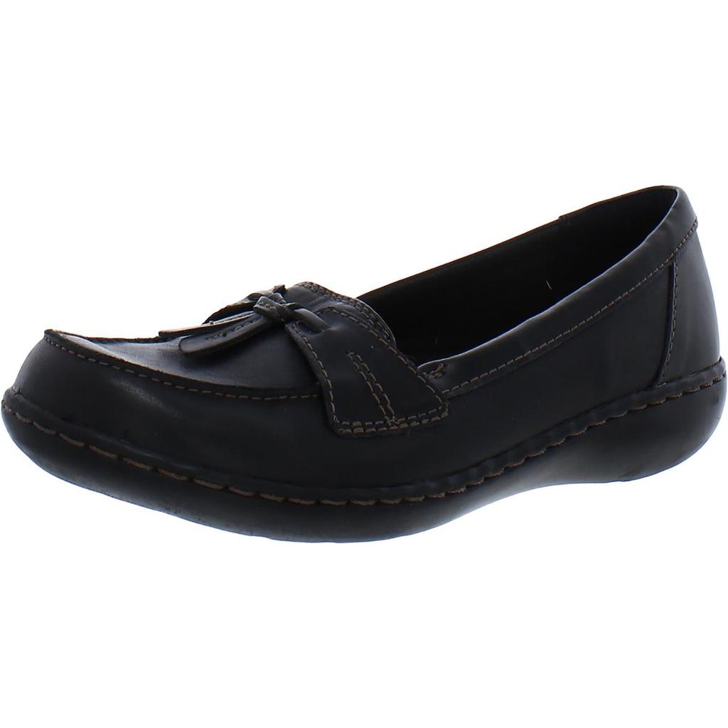 Clarks Ashland Bubble Women's Leather Tasseled Slip On Casual Loafers商品第1张图片规格展示