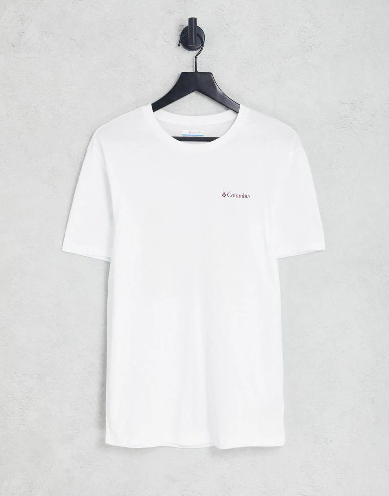 商品Columbia|Columbia Westhoff back print t-shirt in white Exclusive at ASOS,价格¥145,第3张图片详细描述