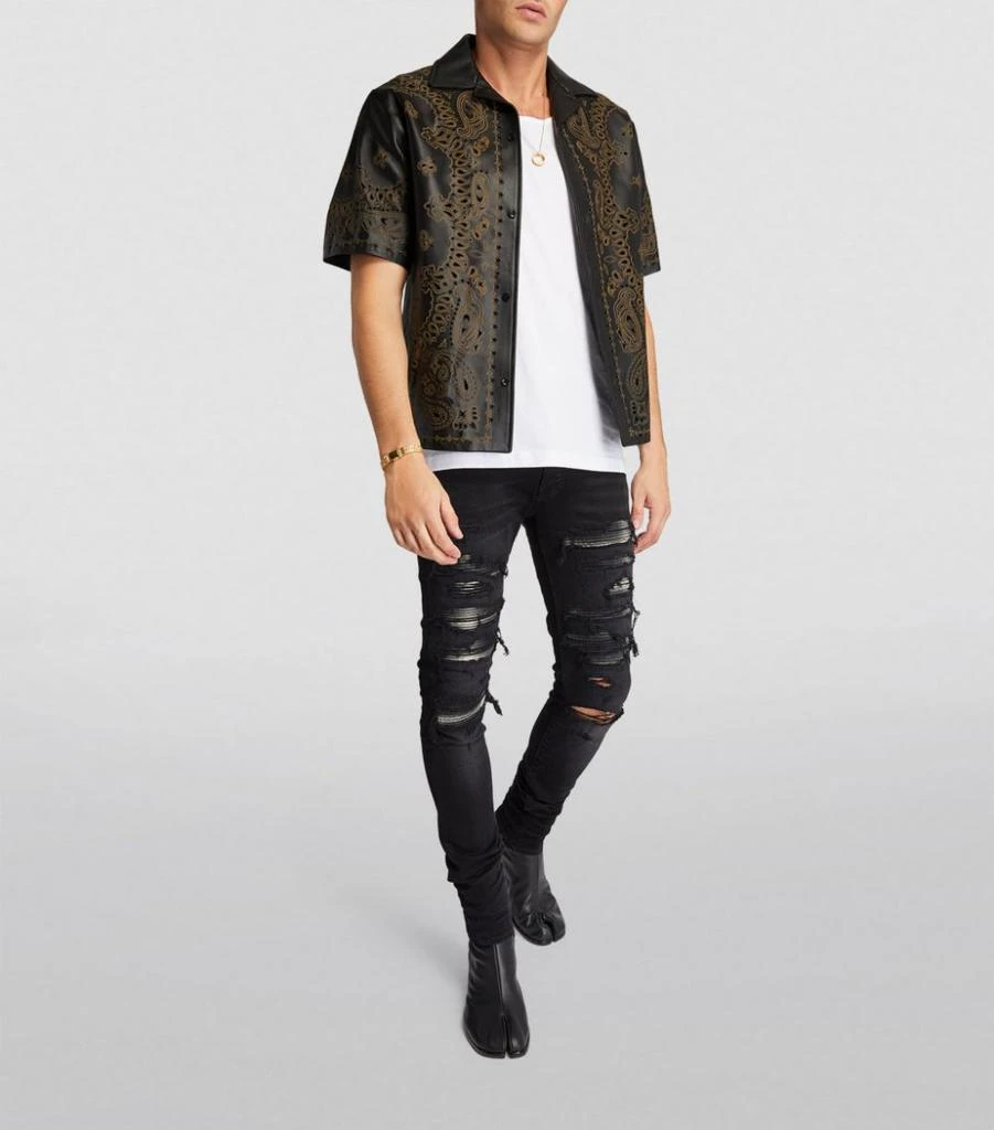 商品AMIRI|Leather Bandana Print Shirt,价格¥21053,第2张图片详细描述