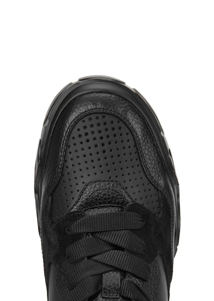 商品Alexander McQueen|Court black panelled leather sneakers,价格¥2401,第4张图片详细描述