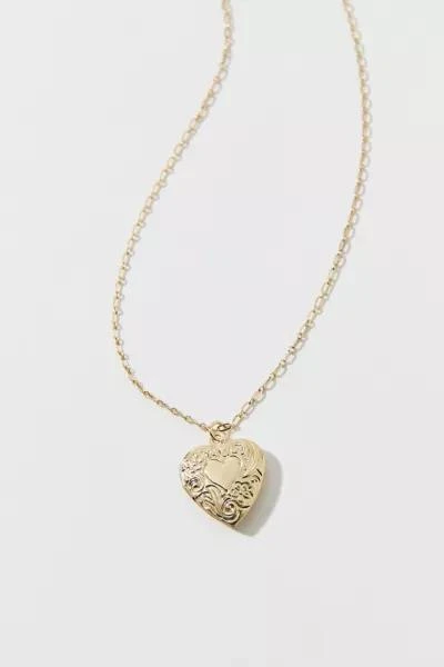 商品Urban Outfitters|14k Gold Plated Retro Charm Necklace,价格¥76,第3张图片详细描述