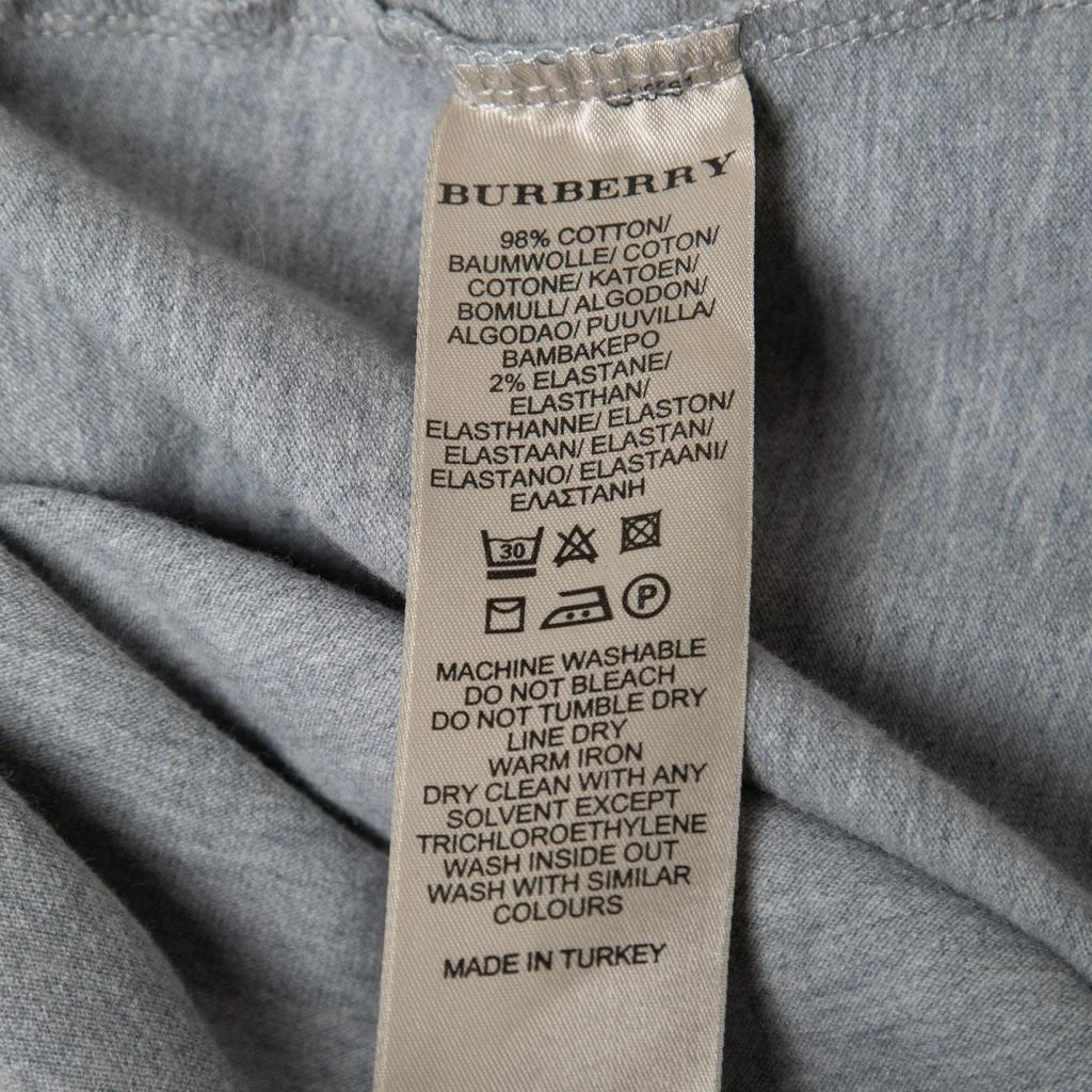 商品[二手商品] Burberry|Burberry Brit Grey Cotton Puff Sleeve Polo T-Shirt S,价格¥1046,第5张图片详细描述