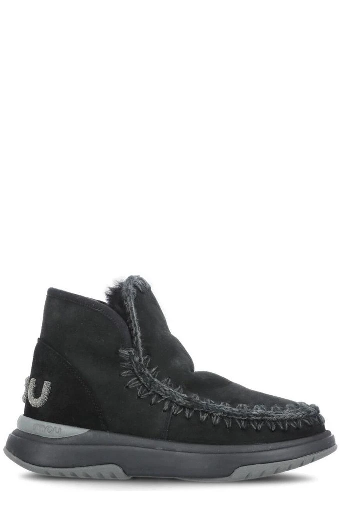 商品Mou|Mou Eskimo Logo-Glitter Whipstitch-Trim Boots,价格¥1165,第1张图片