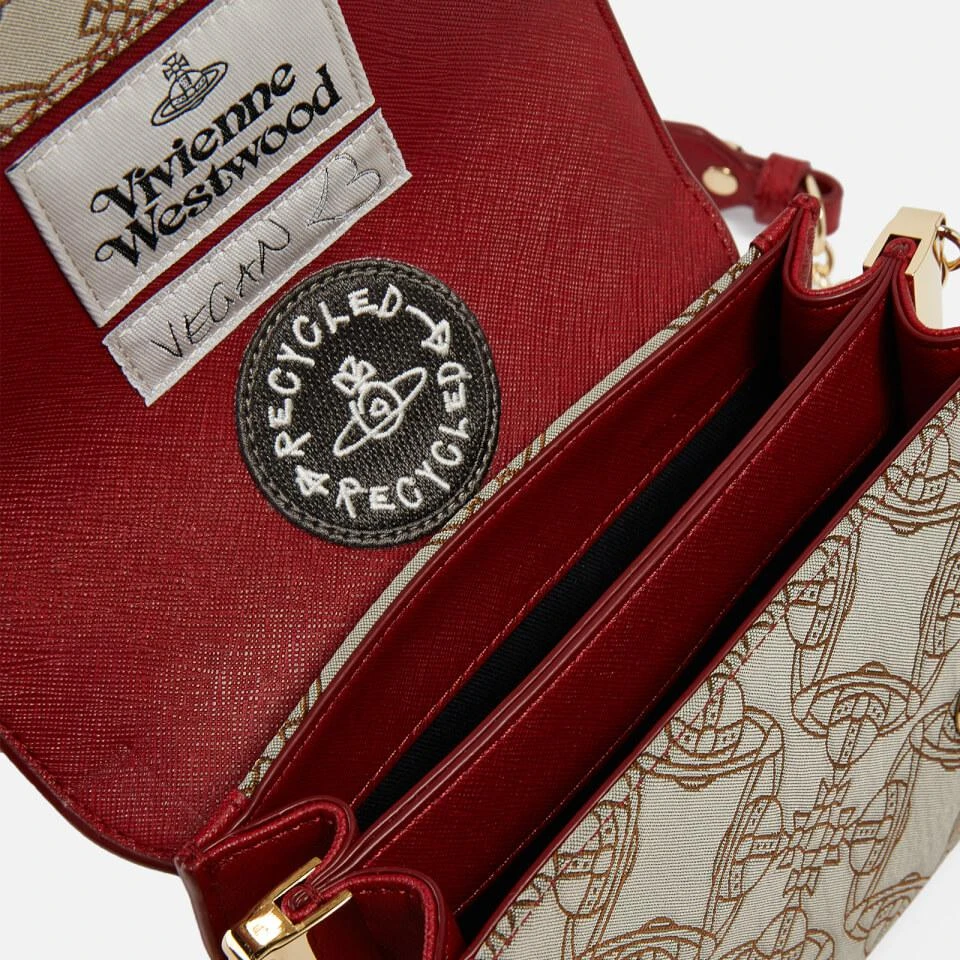 商品Vivienne Westwood|Vivienne Westwood Small Lucy Vegan Leather and Logo-Jacquard Bag,价格¥1574,第4张图片详细描述