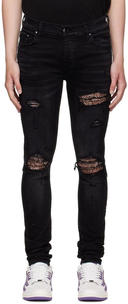 商品AMIRI|Black MX1 Bandana Jeans,价格¥9189,第1张图片