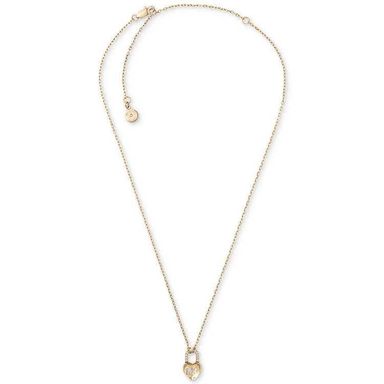 商品Michael Kors|Pavé Heart Lock Pendant Necklace,价格¥375,第1张图片