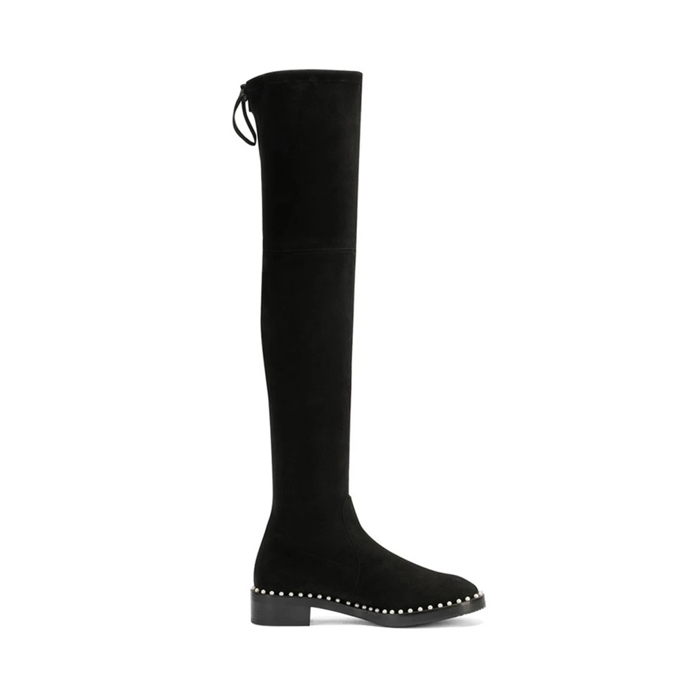 商品[国内直发] Stuart Weitzman|STUART WEITZMAN 黑色女士过膝长靴 LOWLAND-PEARL-BLK,价格¥4515,第1张图片