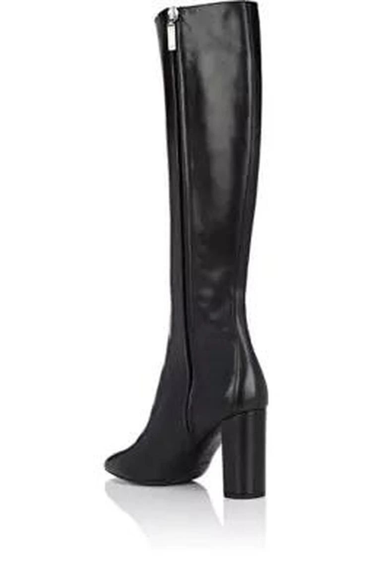 商品Yves Saint Laurent|LouLou Leather Knee Boots,价格¥6241,第3张图片详细描述