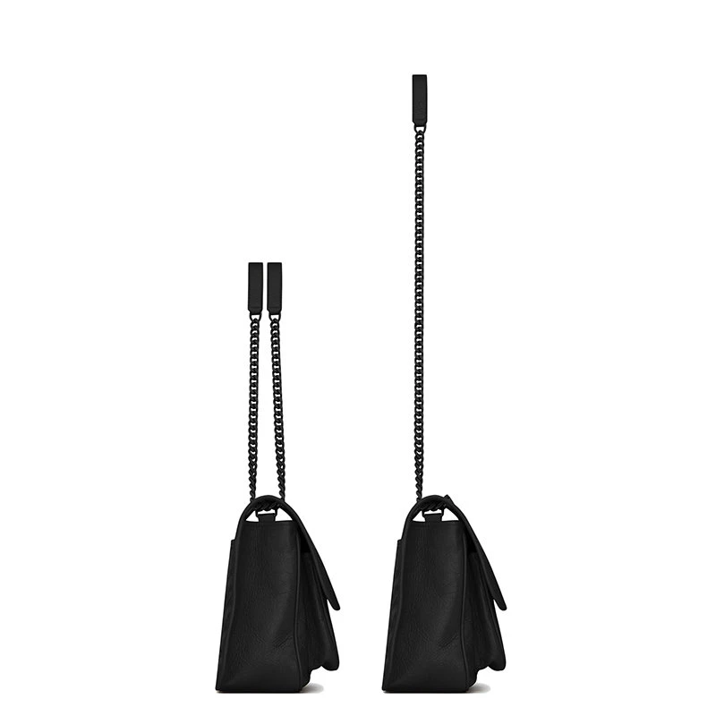 商品Yves Saint Laurent|【预售3-7天】SAINT LAURENT PARIS/圣罗兰 YSL 经典NIKI系列 女士中号黑色复古小牛皮黑扣斜挎单肩链条包6331840EN081000,价格¥21545,第5张图片详细描述