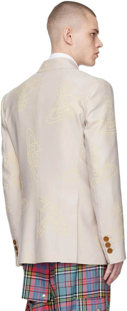 商品Vivienne Westwood|Beige Jacquard Blazer,价格¥5595,第3张图片详细描述