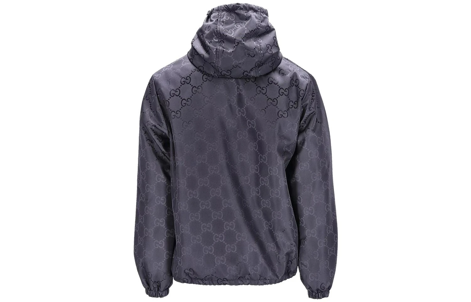 商品[国内直发] Gucci|古驰 Logo字母印花连帽长袖口袋夹克外套 男款 黑色,价格¥20912,第3张图片详细描述