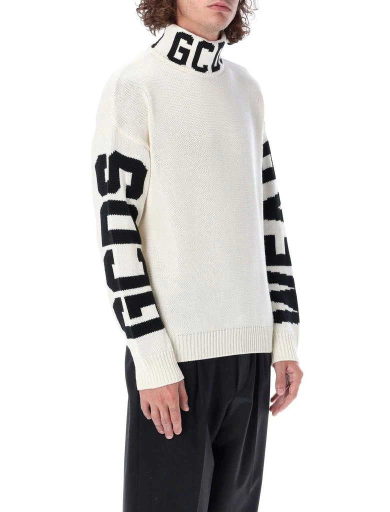 商品GCDS|GCDS Logo Intarsia High Neck Jumper,价格¥2331-¥2663,第3张图片详细描述