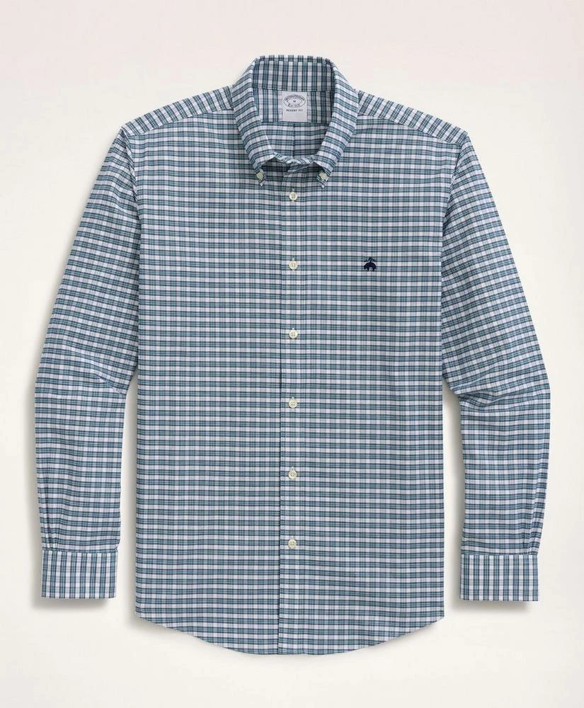 商品Brooks Brothers|Stretch Regent Regular-Fit Sport Shirt, Non-Iron Mini-Check Oxford Button Down Collar,价格¥399,第1张图片