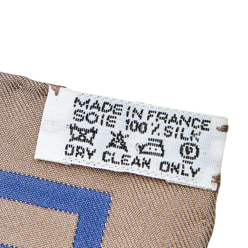 Hermès Blue Raconte Moi Le Cheval Silk Gavroche Scarf 商品