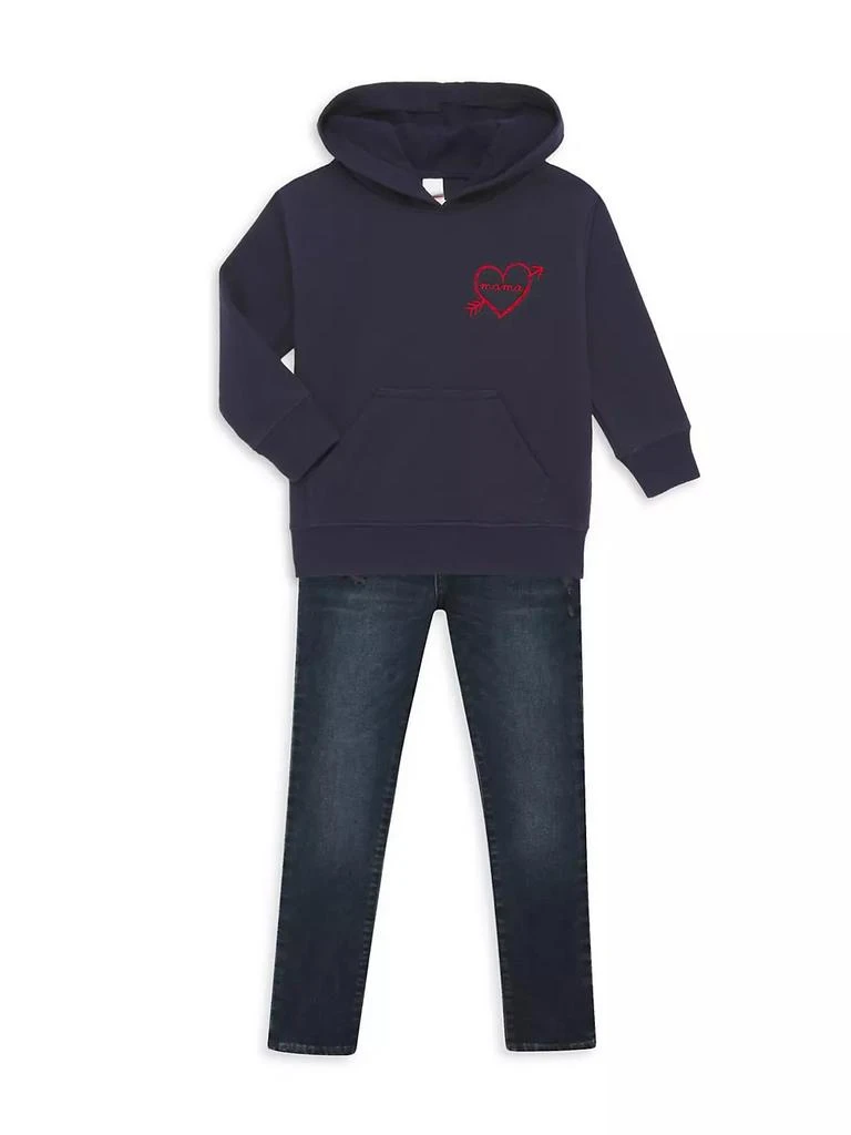 商品juju + stitch|Baby's & Little Girl's Embroidered Mama Hoodie,价格¥614,第2张图片详细描述
