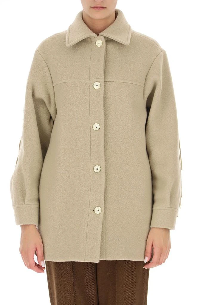 商品ALYSI|Alysi Women&#39;s  Beige Wool Coat,价格¥3554,第2张图片详细描述