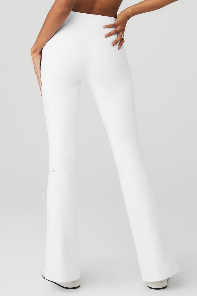 商品Alo|Airbrush High-Waist Flutter Legging - White,价格¥622-¥704,第2张图片详细描述