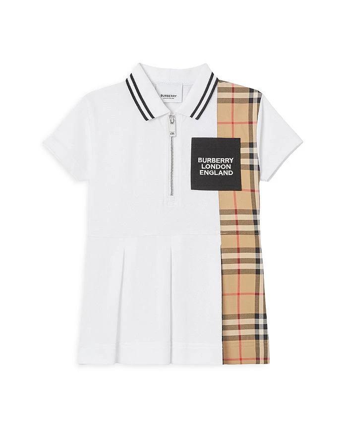 商品Burberry|Girls' Mini Serena Polo Shirt Dress - Baby,价格¥1421,第1张图片