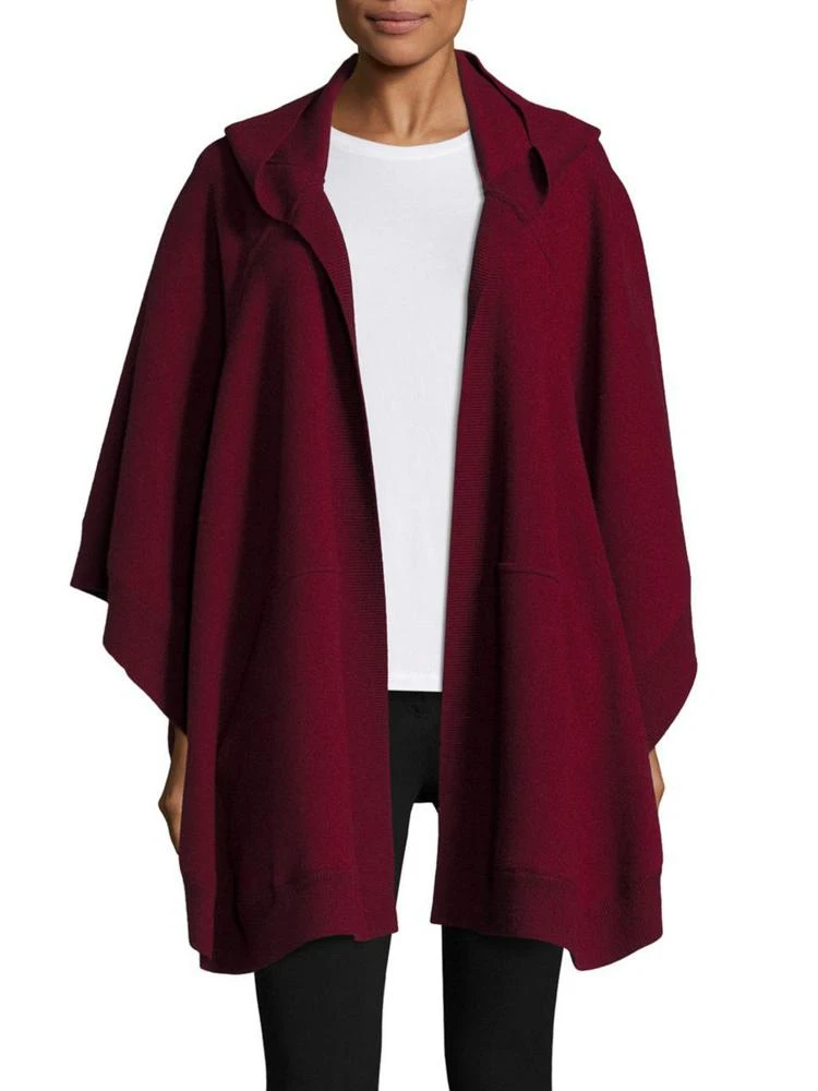 商品Burberry|Carla Hooded Knit Cape,价格¥11836,第1张图片