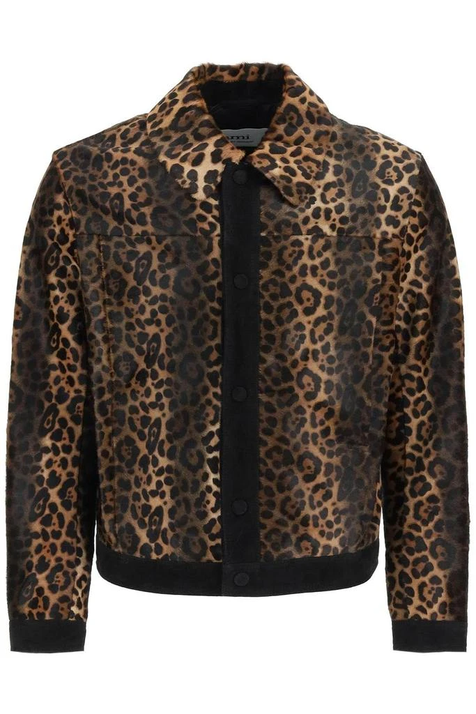 商品AMI|ANIMALIER PONYSKIN JACKET,价格¥5364,第1张图片