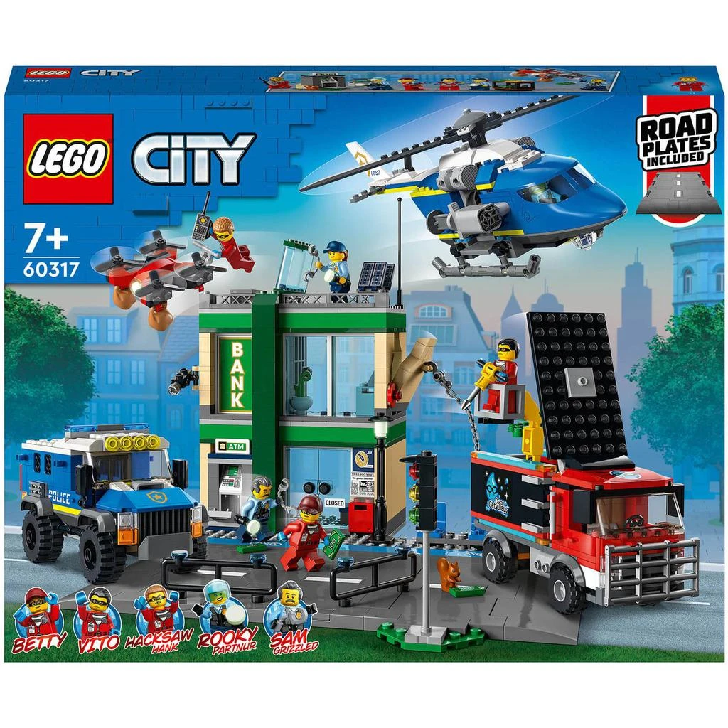 商品The Hut|LEGO City: Police Chase at the Bank Set with Trucks (60317),价格¥878,第1张图片