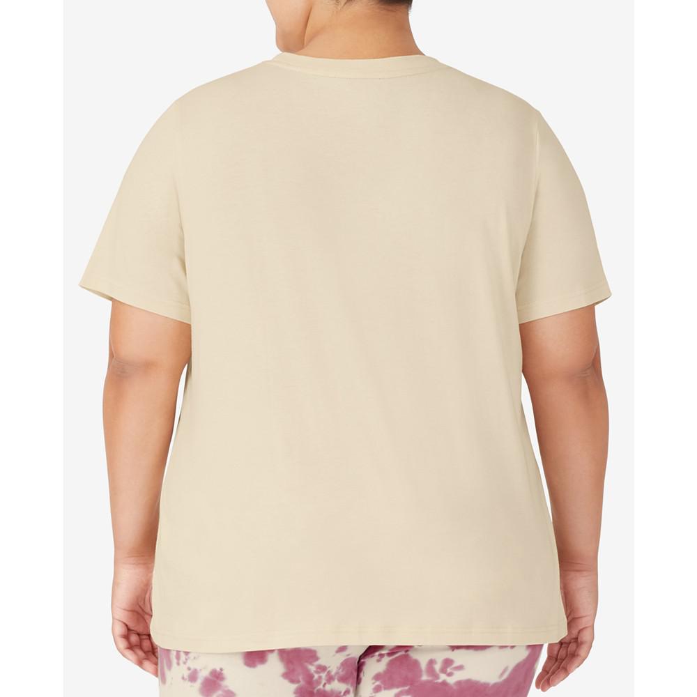 Plus Size Cushy Crewneck T-Shirt商品第2张图片规格展示