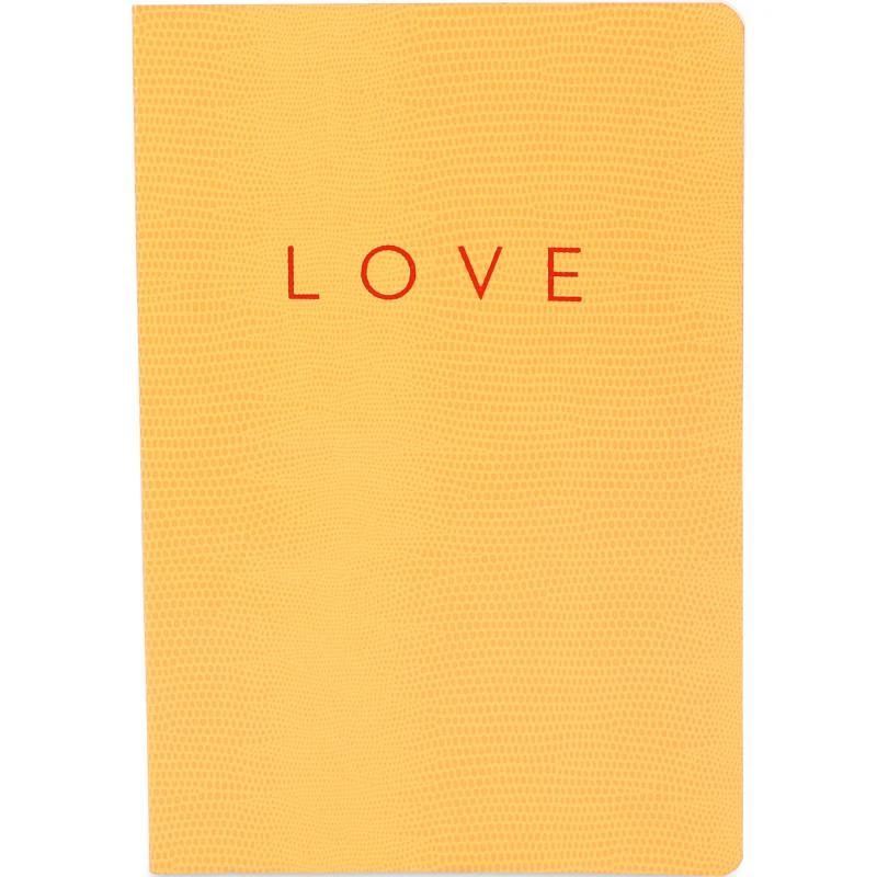 商品Sloane Stationery|Love designer softcover notebook in yellow,价格¥168,第1张图片