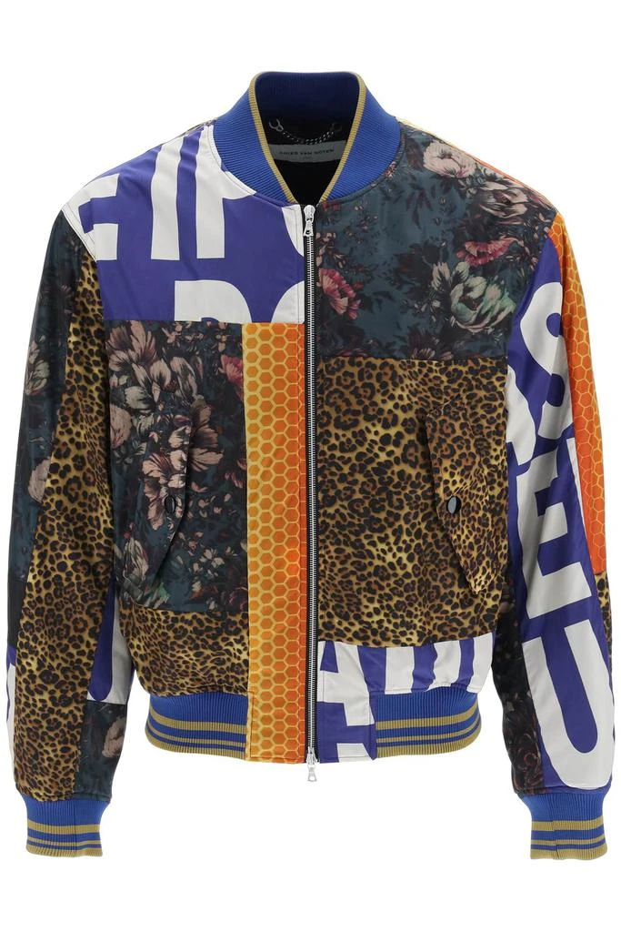 商品Dries Van Noten|Dries van noten patchwork bomber jacket,价格¥4178,第1张图片