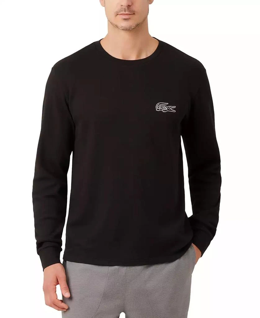 商品Lacoste|Men's Small Croc Thermal Long Sleeve T-Shirt,价格¥243,第3张图片详细描述